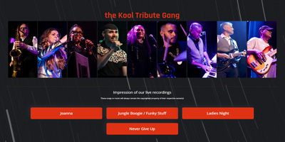 Rollo Walian:bass/guitar with Kool and the Gang Tribute Europe